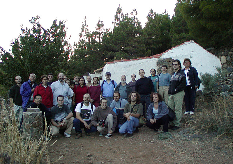 Foto de Grupo del EAC en el Observatorio de la AAGC.