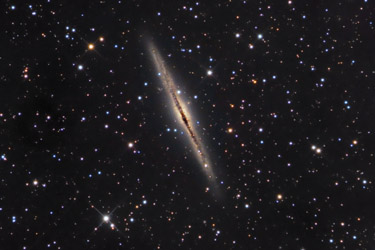 NGC 891, Edge-on Galaxy in Andromeda