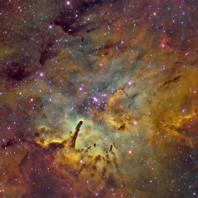 ngc6823 open cluster in Vulpecula