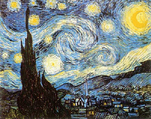 La nuit étoilée de Vincent Van Gogh (1889)