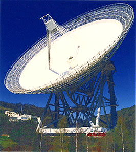 La grande antenne du radiotélescope d'Effelsberg