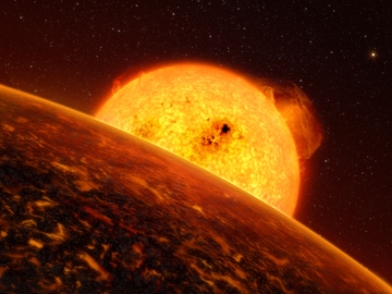 Corot-7b est la première planète rocheuse détectée