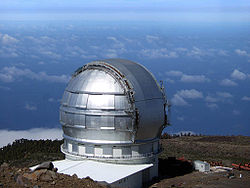 Gran Telescopio Canarias (GTC, « Grand Télescope des îles Canaries »)