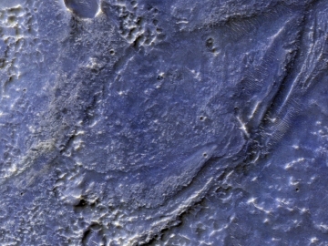 Des chenaux issus d'éjectas ont été identifiés près du cratère Hale