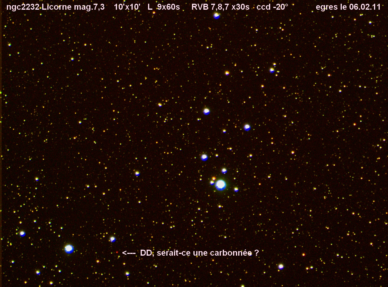 L'amas ouvert NGC 2232