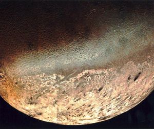 Triton vu par Voyager 2 le 25 août 1989