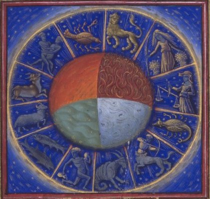 zodiaque, Barthelemy l'Anglais, France, Le Mans, XVe siècle