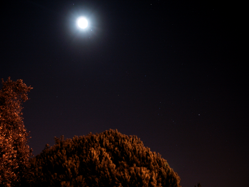 Saturno, Lua e Orion 19:35 UTC