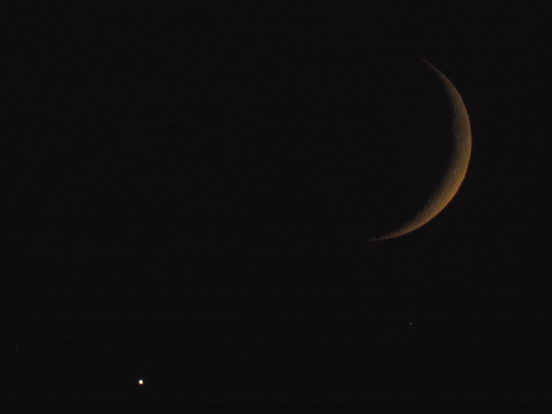 Lua e Vénus em 13-Junho-2002 21:59 UTC 