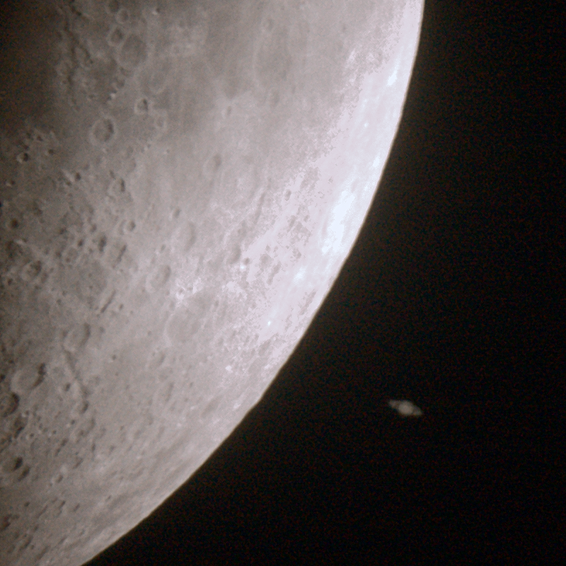 Saturno e Lua 20:27 UTC