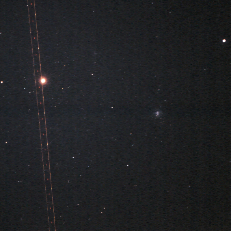 Messier 4, Antares e o avião