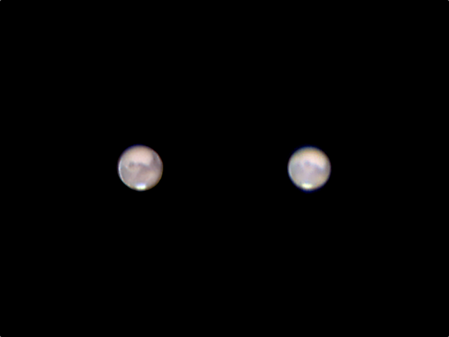 Marte 23:40 e 00:09 UTC