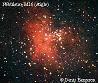 Nébuleuse M16 dans la constellation de l'Aigle