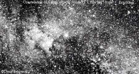 Constellation du Cygne sur 2415 hypersensibilisé