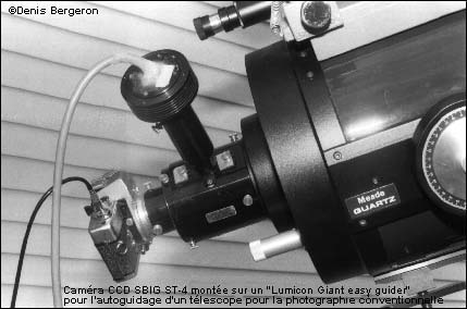 Télescope de D. Bergeron avec l'autoguideur SBIG ST4