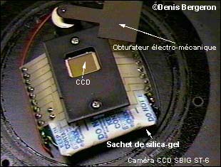 Image d'un obturateur de caméra CCD SBIG ST6