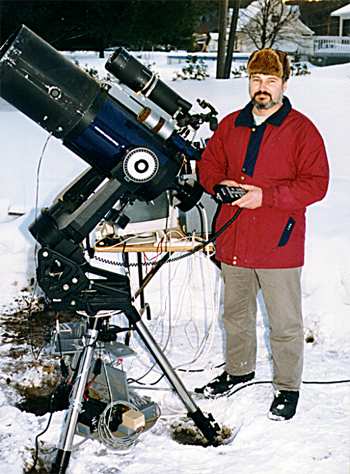 Image montrant le télescope utilisé par Denis Bergeron