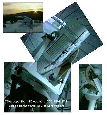Télescope 40cm F5 de Denis Martel et Clermont Vallieres de Québec