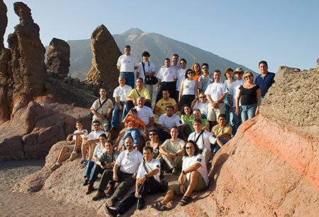 Participantes del XII EAC en Las Cañadas del Teide