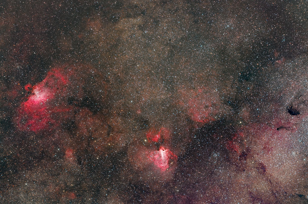 Milky Way M16-M24 region