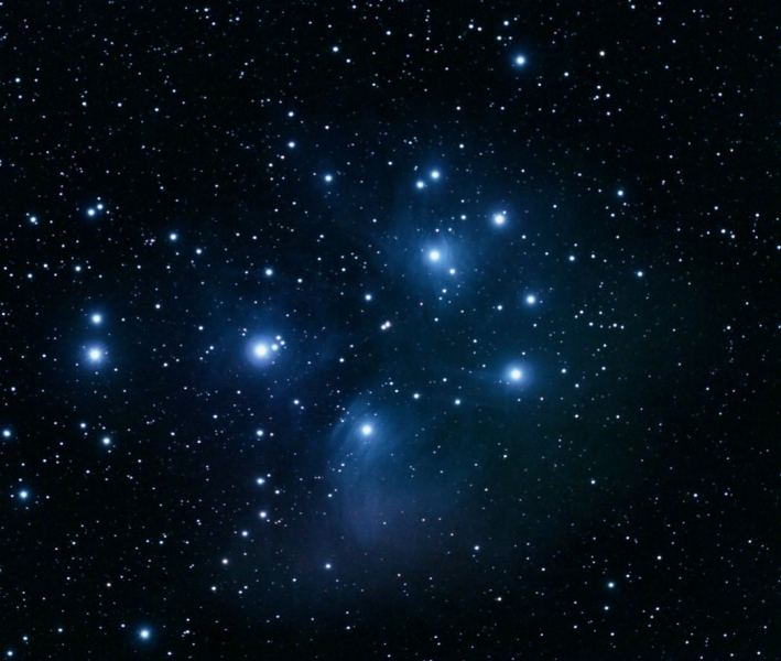 M45.jpg -          texto_bright       Object:M45   Date:31-10-2005       Observingsite: Sant Cugat   Telescope: TakahashiFSQ-106N  @ f/5 on GM-8 mount   Camera: Canon10D (unmodified)   Filters: IDAS LPS   Exposure:22 x 6 min ISO400. Total exposure: 2,2 h   Guiding: ATK-2HS on off-axis guider     Software:Guide K3CCDTools. Camera control, processing: Images Plus   Comments:   