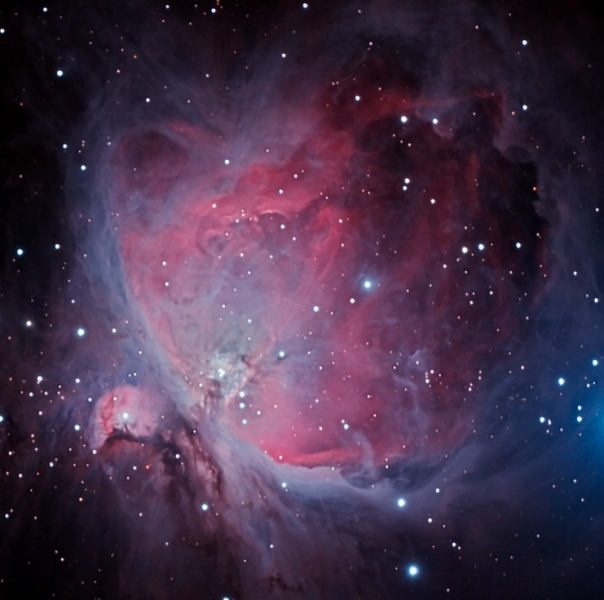 M42_detail.jpg -          texto_bright       Object:M42   Date: 19-01/20-01-2007       Observingsite: Àger   Telescope: TakahashiFSQ-106N  @ f/5 on GM-8 mount   Camera: Canon20Da   Filters: IDAS LPS   Exposure:20x6 s + 19x20s + 21x100s +24x420s  ISO400. Total exposure:3.5 h   Guiding: ATK-2HS on off-axis guider     Software:Guide K3CCDTools. Camera control: Images Plus. Processing: PixInsight   Comments:   