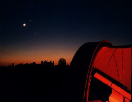 Conjonction du 18 Fv 99 entre la Lune, Jupiter et Vnus ralise par Lovato Lorenzo