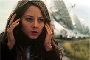 Jodie Foster alias Ellie Arroway dans le film Contact.