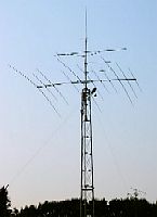 ON4VP's antenna system.