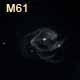 dessin galaxie M61