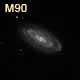 dessin galaxie M90