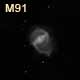dessin galaxie M91