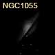 dessin galaxie NGC1055