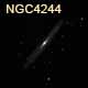 dessin galaxie NGC4244