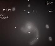 La supernova 2011fe nella galassia M101