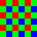 Quickcam VC CCD color filter array as read (362*288 binned pixels)