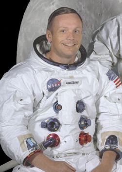Photographie de Neil Armstrong. Crdit : NASA.