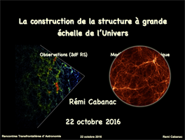 La construction de la structure à grande échelle de l’Univers par Rémi Cabanac