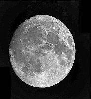 lune1g La Lune age de 14j et 10heures le 23.10.1999 Tlobjectif 250mm Minolta  mirroir QuicCam Color VC Mosaique de 2 fois 4 images