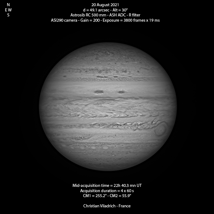 Jupiter-20August2021-22h40UT-RC500-R-ASI